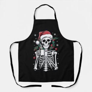 Delantal Navidades del Skeleton muertos en regalo para los 