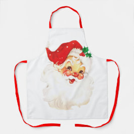 Delantal Navidades del Viejo Santa Claus Retro Jolly