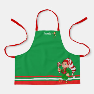 Delantal Navidades dibujan o roban el nombre del niño Apron
