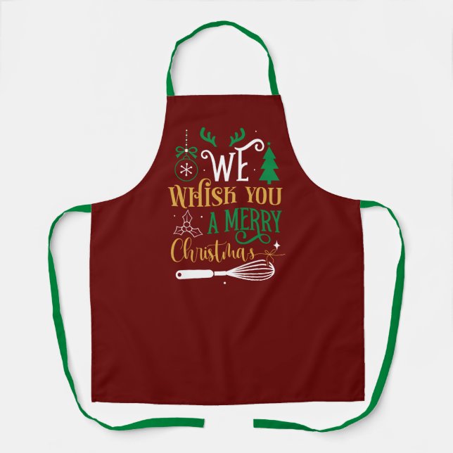 Delantal Navidades divertidos Apron (Anverso)