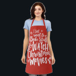 Delantal Navidades divertidos haciendo seguimiento de pelíc<br><div class="desc">Navidades divertidos haciendo seguimiento de películas Cita Diseño</div>