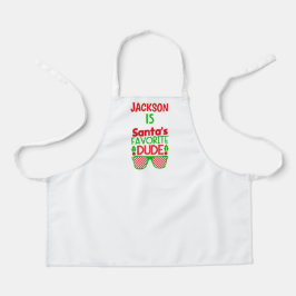 Delantal Navidades divertidos Red Green Santa Baking Kitche