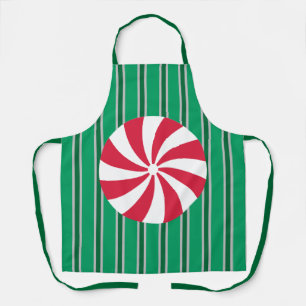 Delantal Navidades divertidos y aficionados Peppermint Cand