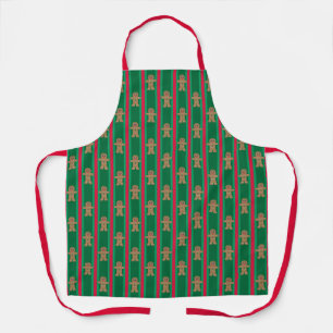 Delantal Navidades divertidos y amables hombre pan de jengi