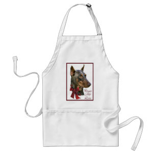 Delantal Navidades Doberman Pinscher