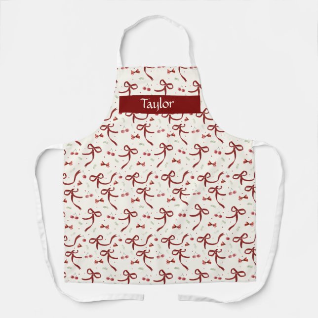 Delantal Navidades doblan papel de impresión en todo el mun (Anverso)