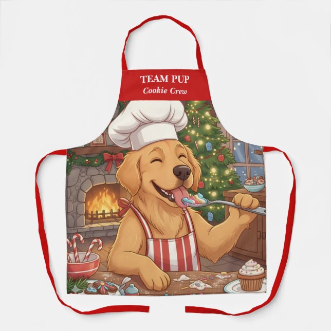 Delantal Navidades Dog Holiday Baking Apron (Anverso)