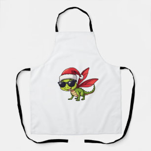 Delantal Navidades Dragonfly Santa Hat Divertidos niños de