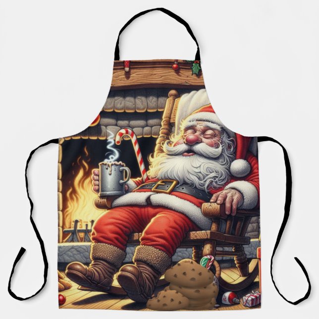 Delantal Navidades durmientes de Santa María (Anverso)