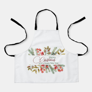 Delantal Navidades Elegante acuarela