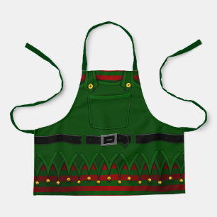 Delantal Navidades Elf Aprons Festividad vestuario