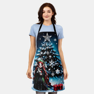Delantal Navidades Elf con Kitten.