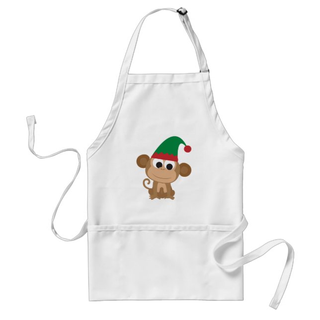 Delantal Navidades Elf Monkey (Frente)