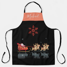 Delantal ¡Navidades en monogramas y feliz año nuevo! Regalo