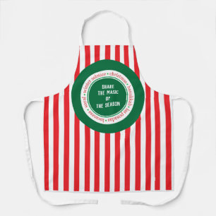 Delantal Navidades Espíritu Personalizable Apron