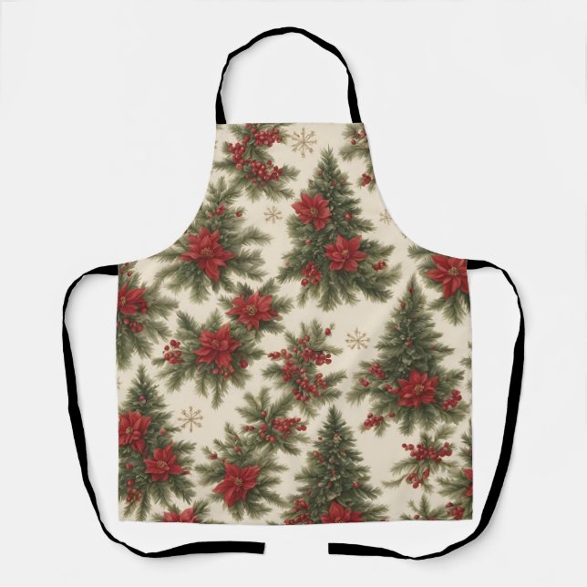 Delantal Navidades Evergreen Encantan El Apron De Impresión (Anverso)