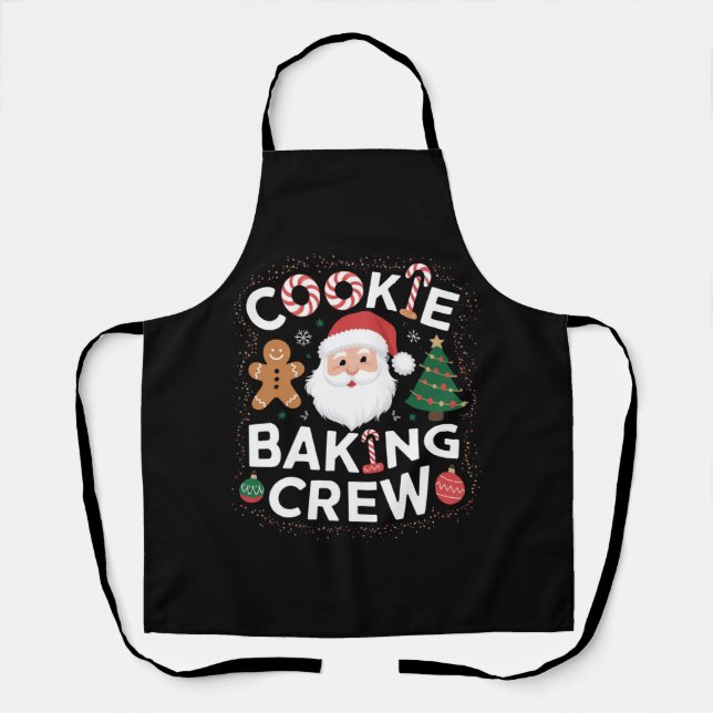 Delantal Navidades familiares de navidades Cookie Baking Cr (Anverso)