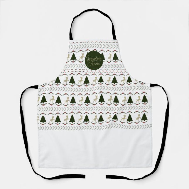 Delantal Navidades Fawn Apron (Anverso)