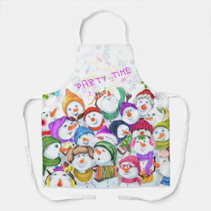 Delantal Navidades felices de Snowmans en Apron