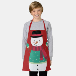 Delantal Navidades festivos de Personalizado lindo Snowman