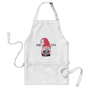 Delantal Navidades festivos Gnome Elf Holding Tree Personal