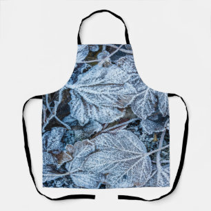 Delantal Navidades Fiesta Blue Leaves Vacaciones de Nieve I