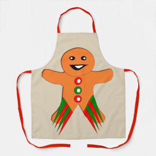 Delantal Navidades Fiesta Gingerbread Man