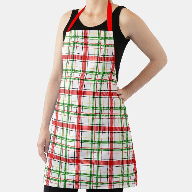Delantal Navidades Flannel Plaid Tartan Design - Blanco (Subido por el creador)