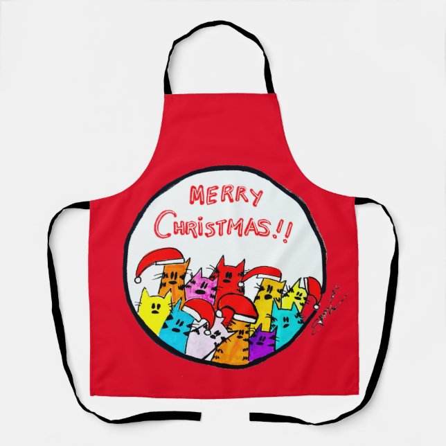 Delantal Navidades Gats Apron (Anverso)