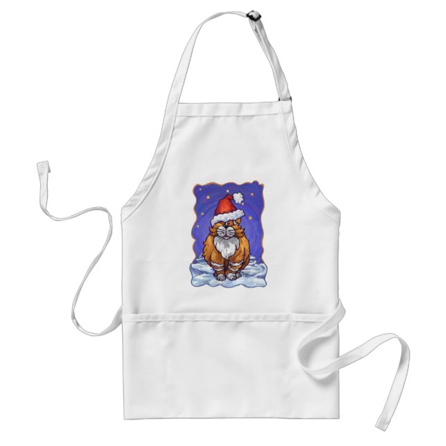 Delantal Navidades Ginger Cat (Frente)