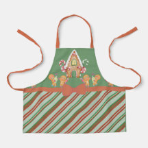 Navidades Gingerbread House Apron