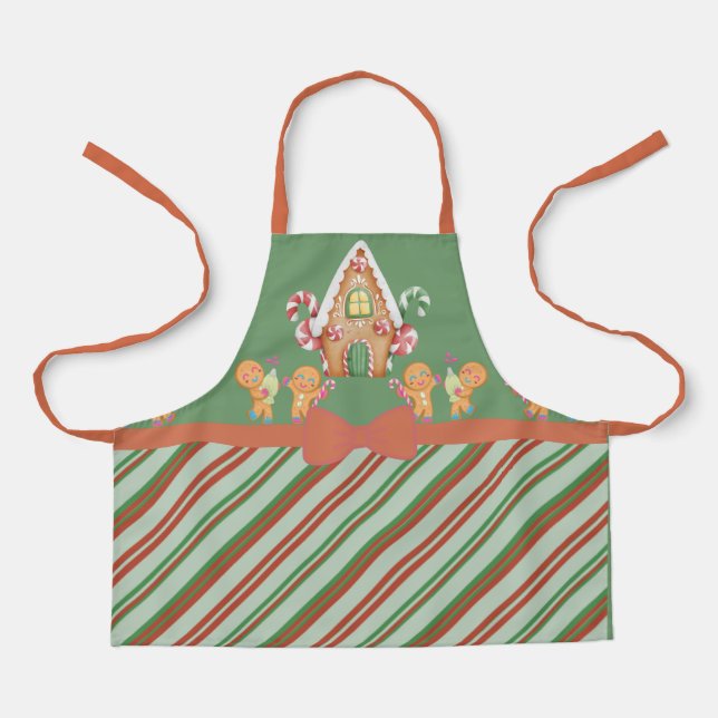 Delantal Navidades Gingerbread House Apron (Anverso)