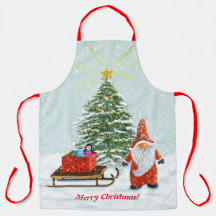 Navidades Gnome Apron Large