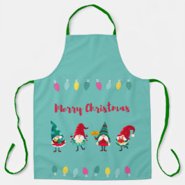 Delantal Navidades Gnomes Apron