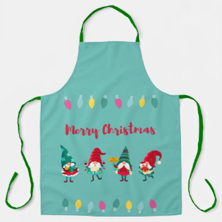 Delantal Navidades Gnomes Apron