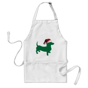 Delantal Navidades Green Dachshund