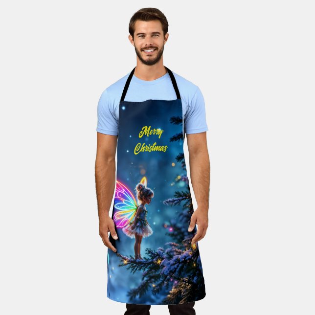 Delantal Navidades hadas de la magia de los bosques de invi (Gastado)
