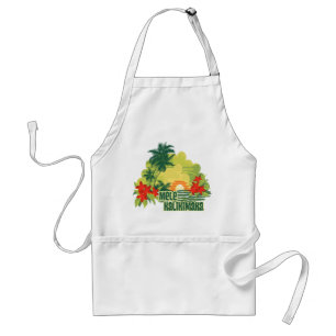 Delantal Navidades hawaianos de la isla tropical Mele Kalik