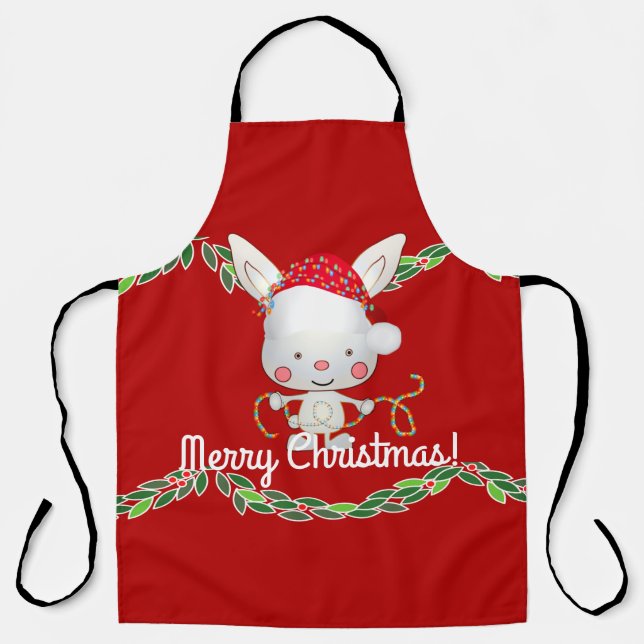 Delantal Navidades Holiday Bunny (Anverso)