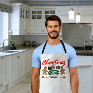 Delantal Navidades horneando equipo, paro familiar