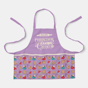 Delantal Navidades hornear Tripulación Cookies Lavender Peq