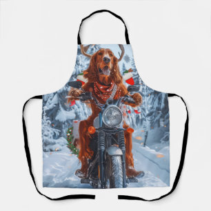 Delantal Navidades irlandeses de motocicletas Red Setter Do