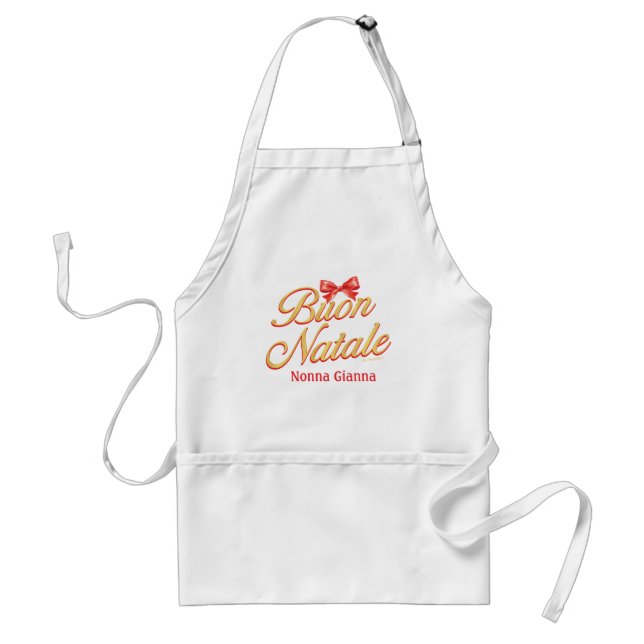 Delantal Navidades italianos Buon Natale Apron (Frente)
