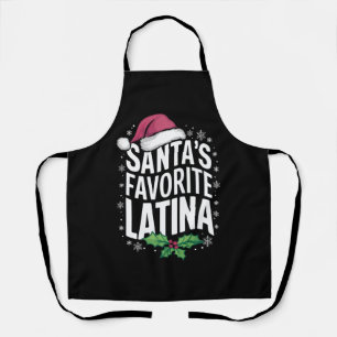 Delantal Navidades latinas favoritas de Santa Elena celebra