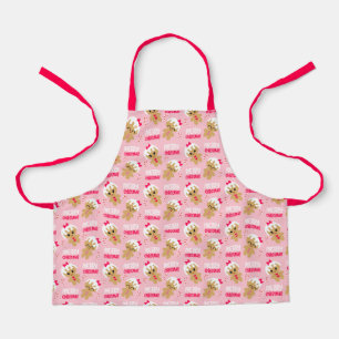 Delantal navidades lindos Apron para niños con pan de jengi