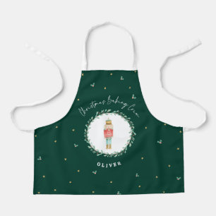 Delantal Navidades lindos botánicos tradicionales de Nutcra