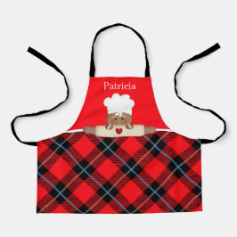 Delantal navidades lindos de pan de jengibre para cocinar g