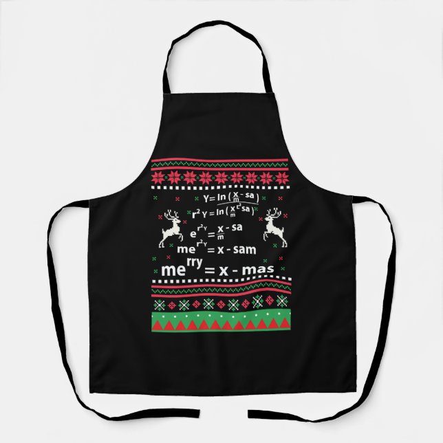 DELANTAL NAVIDADES MATH (Anverso)