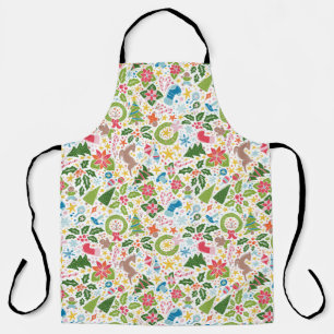 Delantal Navidades Maximalistas Muy Feliz Apron - brillante