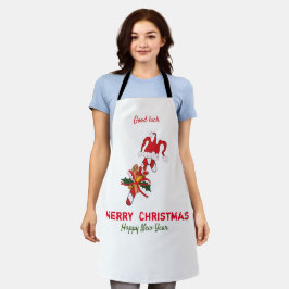 Delantal Navidades Minimalistas y feliz Año Nuevo